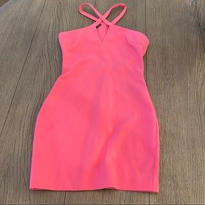 Likely Hot Pink Bodycon Dress